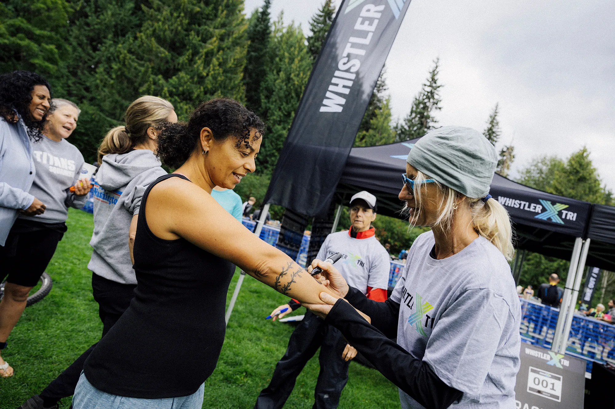 Body marking race morning